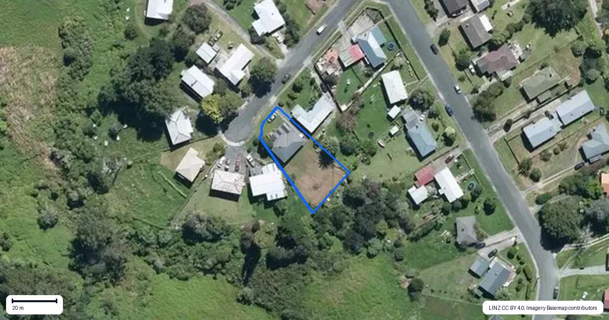 Property context map for 3 Leonard Street, Kawakawa
