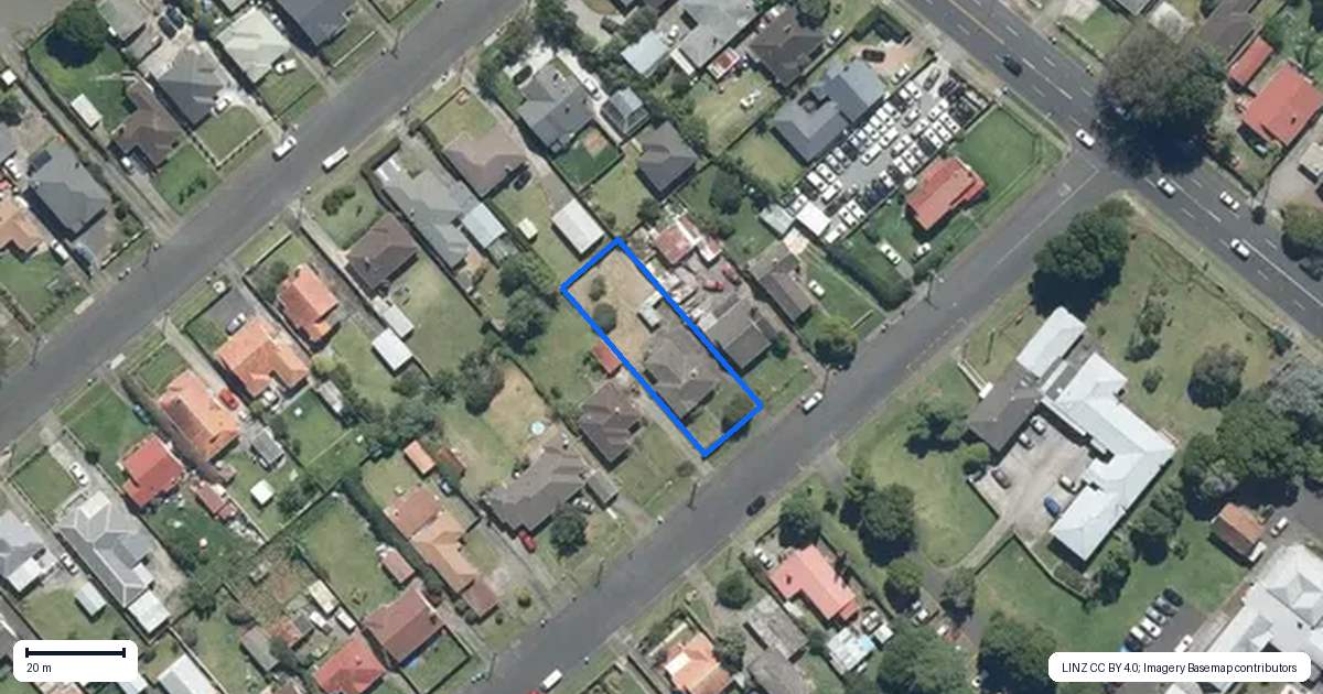Property context map for 9 Beatty Street, Otahuhu, Auckland