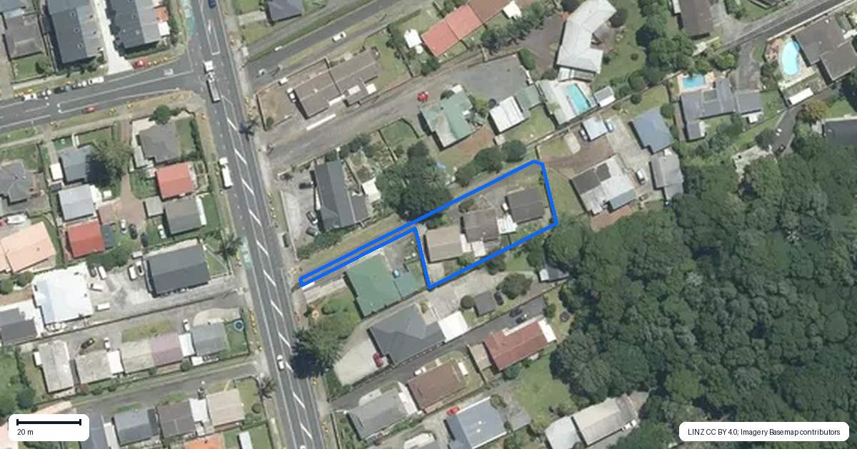 Property context map for 2/84B Great South Road, Manurewa, Auckland