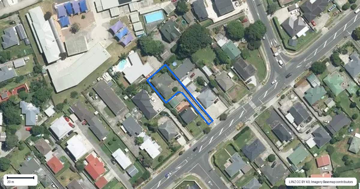 Property context map for 132A Clevedon Road, Papakura