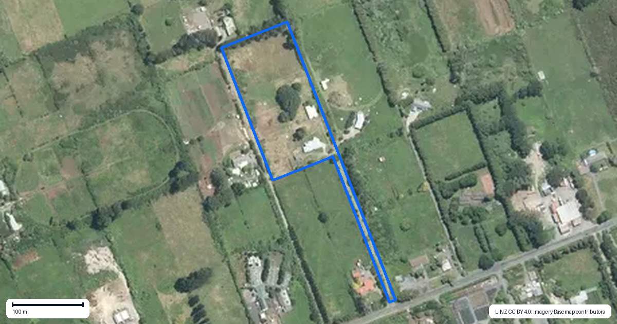 Property context map for 170 Airfield Road, Takanini, Auckland