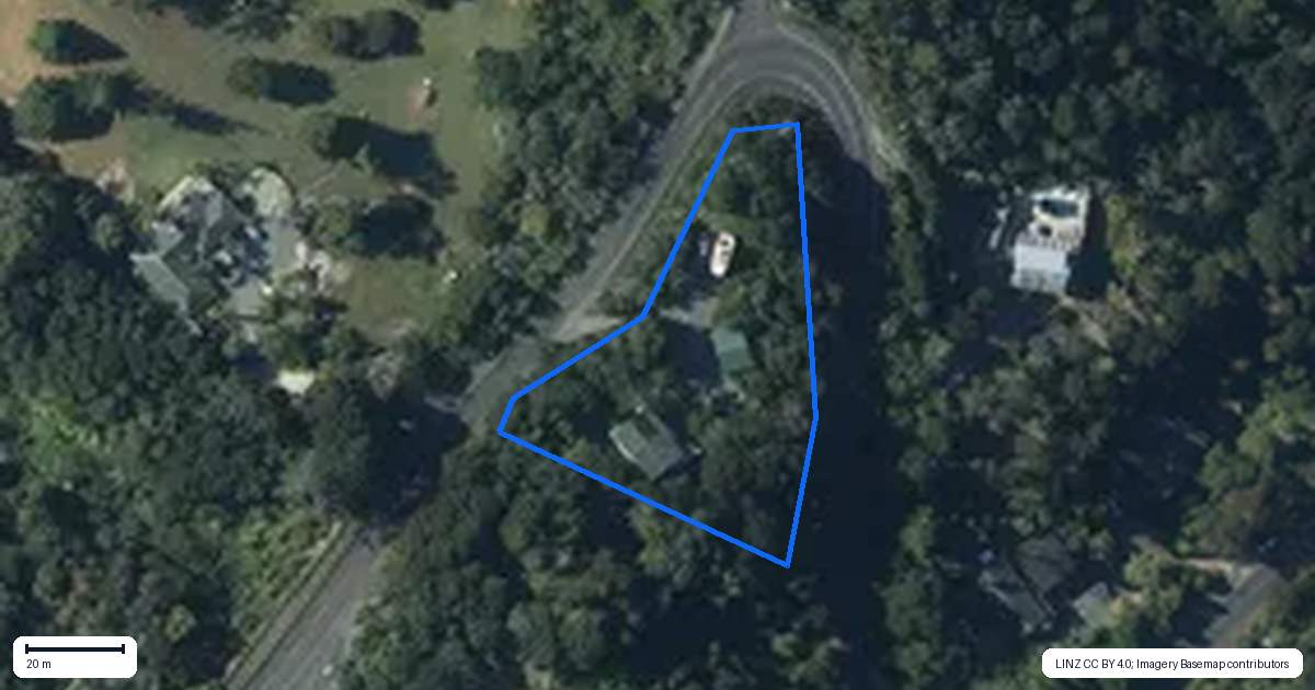 Property context map for 934 Sandspit Road, Sandspit, Warkworth