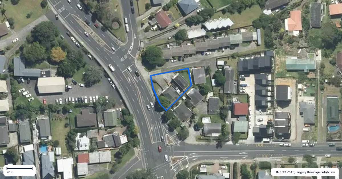 Property context map for 2/491 Glenfield Road, Glenfield, Auckland