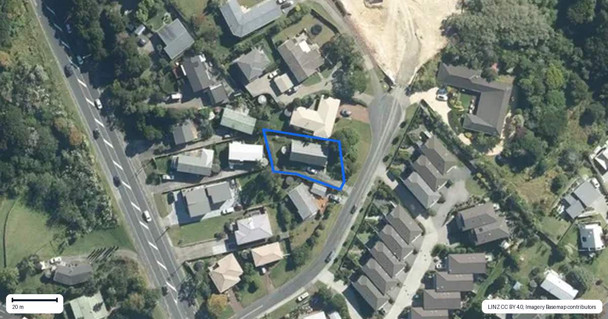 Property context map for 6 Melia Place, Stanmore Bay, Whangaparaoa