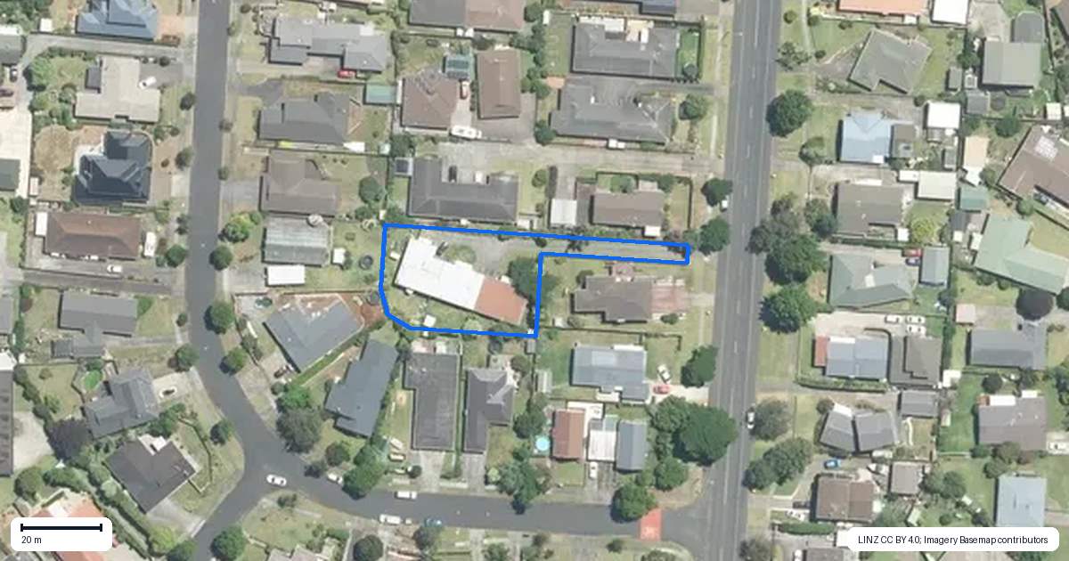 Property context map for 2/231 Queen Street, Pukekohe