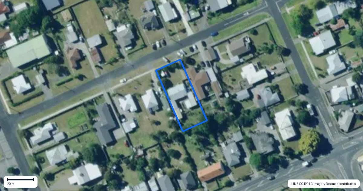 Property context map for 11 Churchill Street, Dargaville
