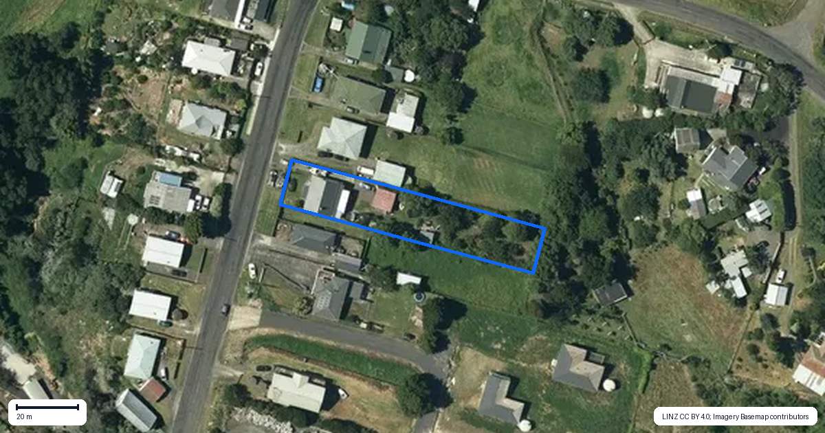 Property context map for 52 Koheroa Road, Mercer