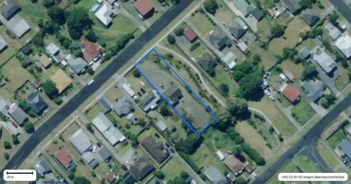 Property context map for 23 Tirarau Street, Dargaville