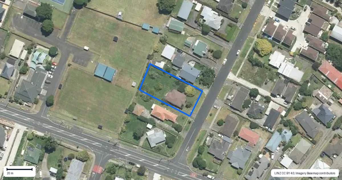 Property context map for 6 James Road, Manurewa, Auckland