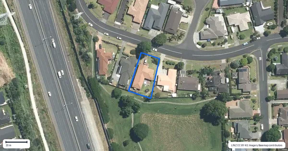 Property context map for 60 Rushgreen Avenue, Pahurehure, Papakura