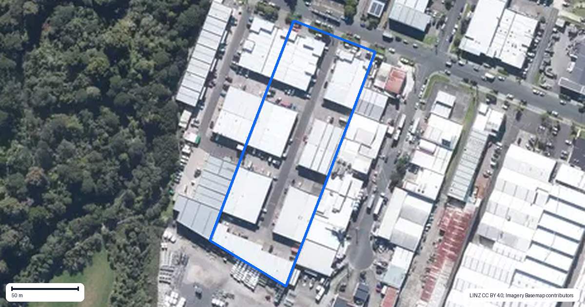 Property context map for G6/50 Keeling Road, Henderson, Auckland