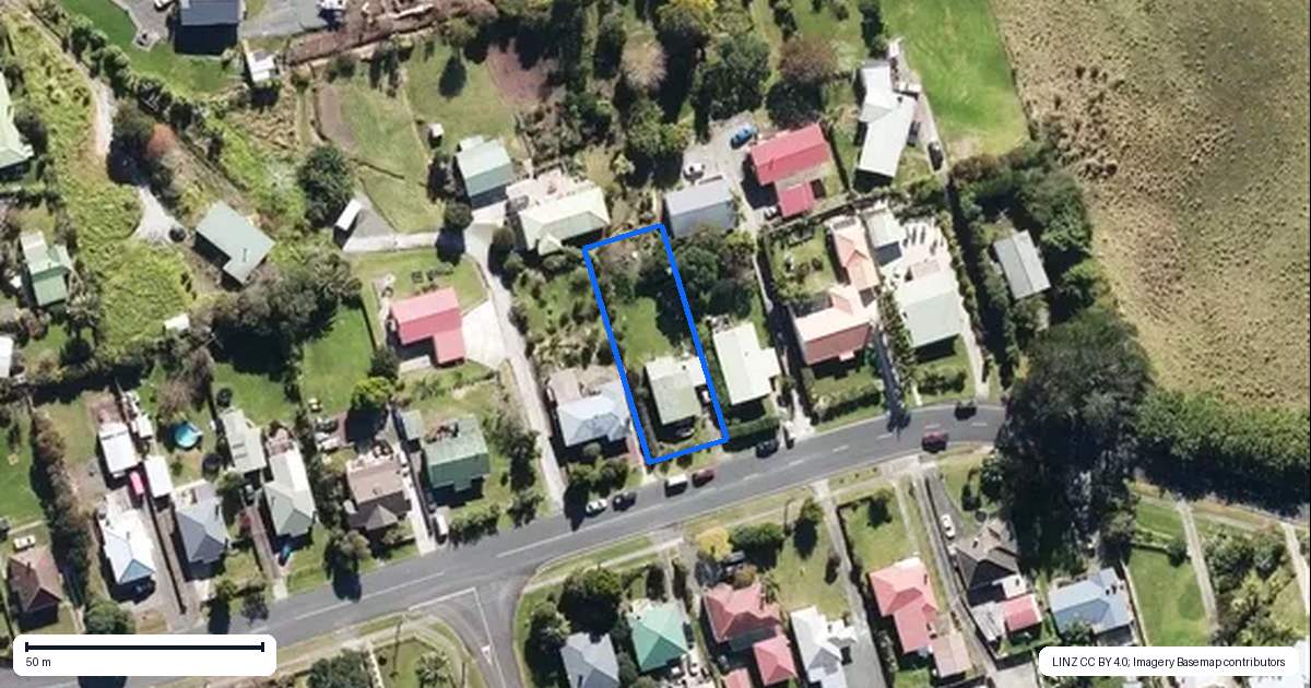 Property context map for 64 Church Road, Kaitaia