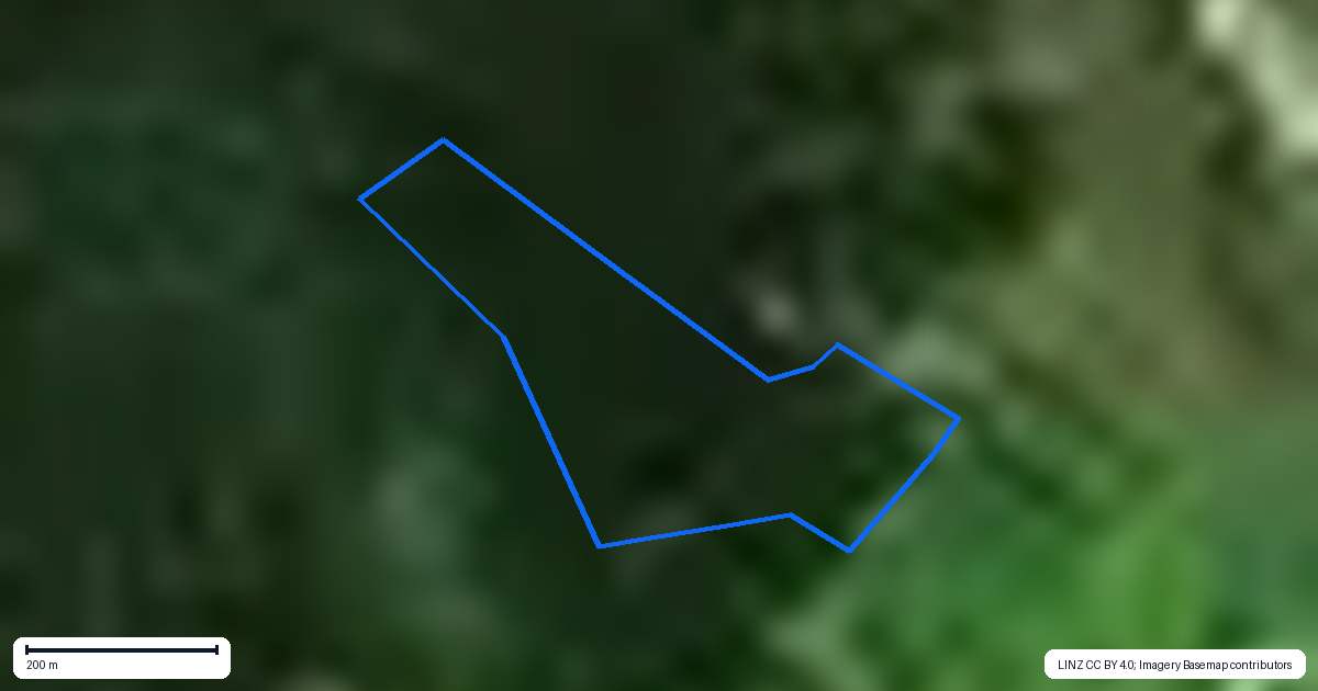Property context map for 621 Medland Road, Great Barrier Island (Aotea Island)