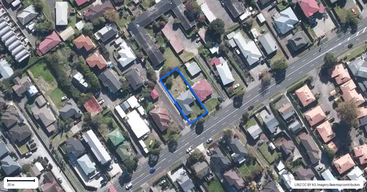 Property context map for 107 Ash Street, Avondale, Auckland