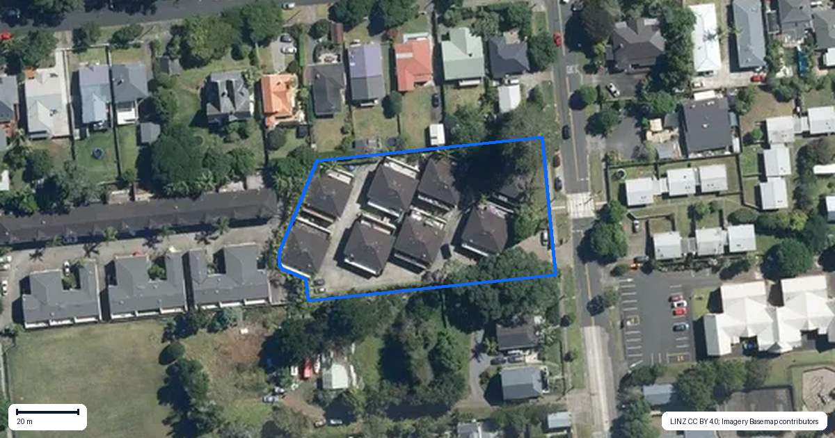 Property context map for 88B Selwyn Street, Onehunga, Auckland