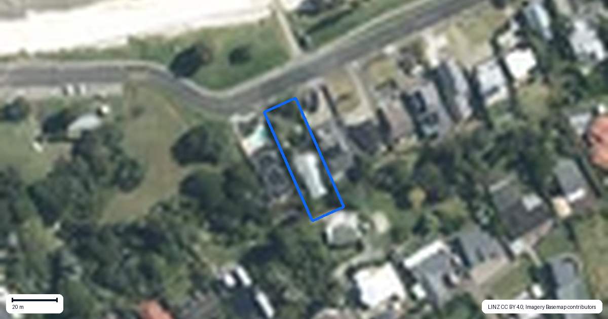 Property context map for 22 Omana Esplanade, Maraetai, Auckland