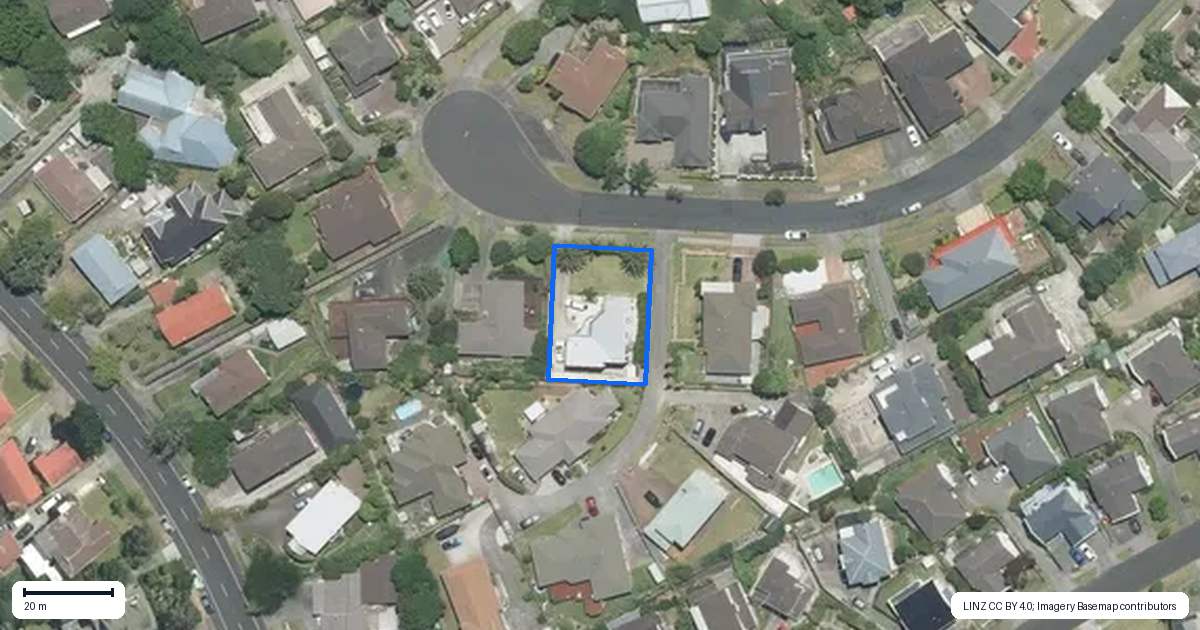 Property context map for 40 Ewhurst Place, Goodwood Heights, Auckland