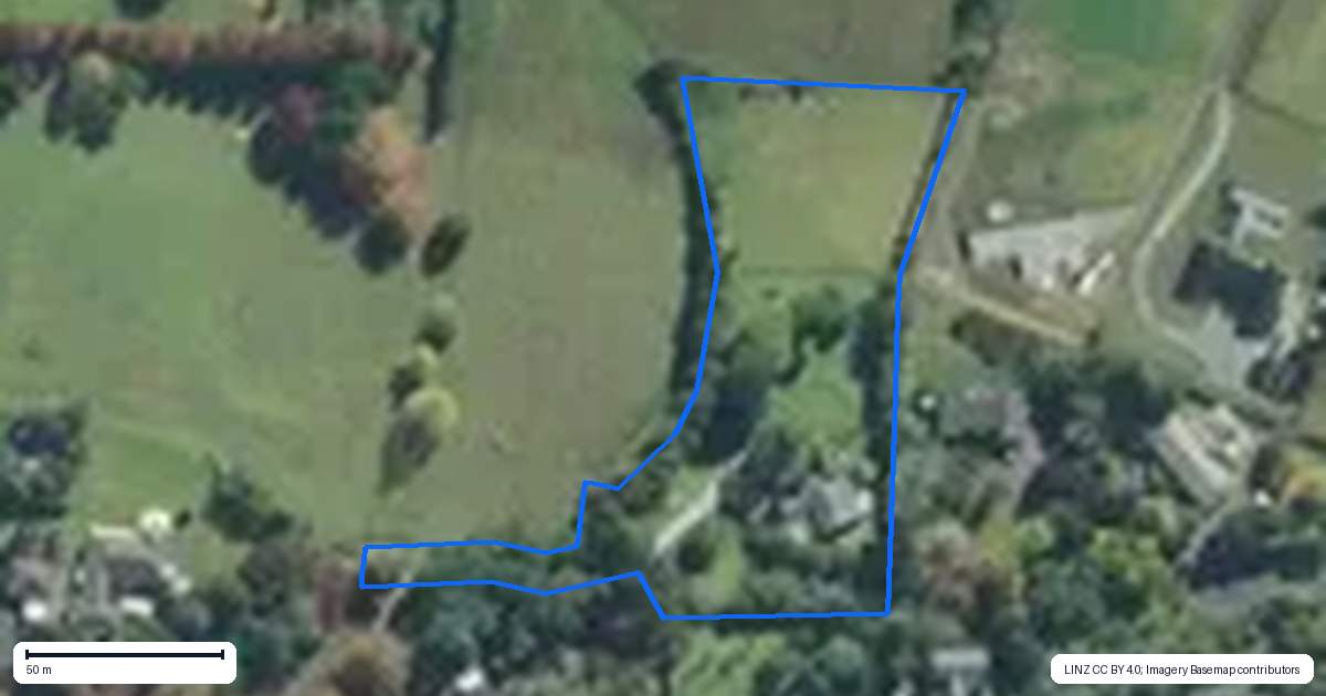 Property context map for 17 Waters Lane, Kerikeri