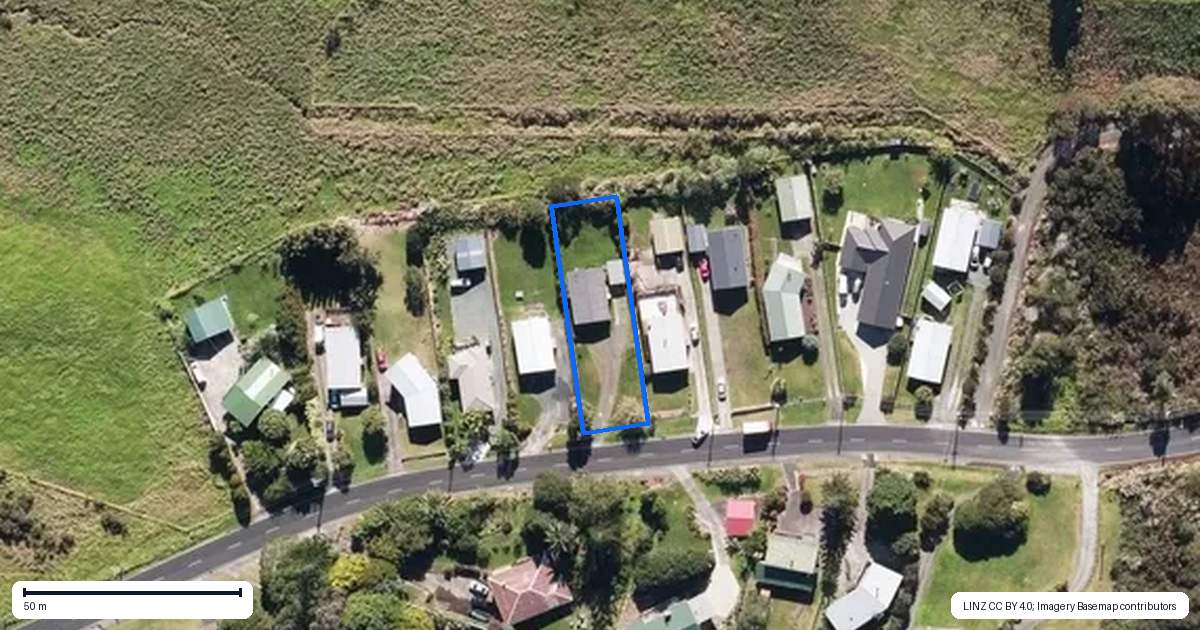 Property context map for 77 Donald Road, Kaitaia
