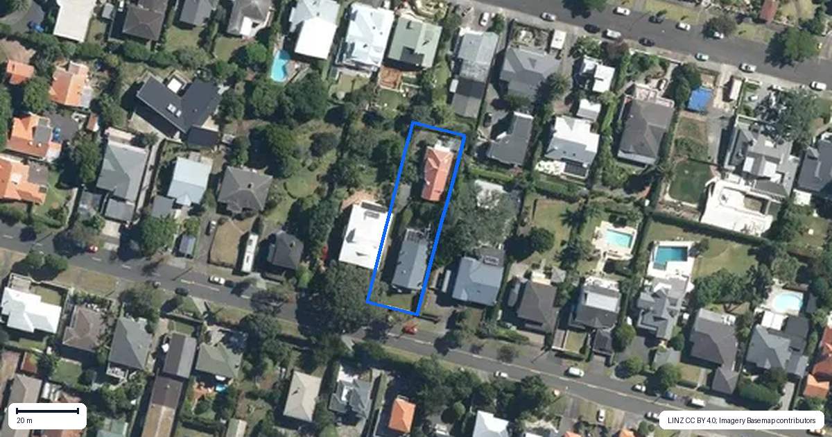 Property context map for 41 Landscape Road, Mount Eden, Auckland