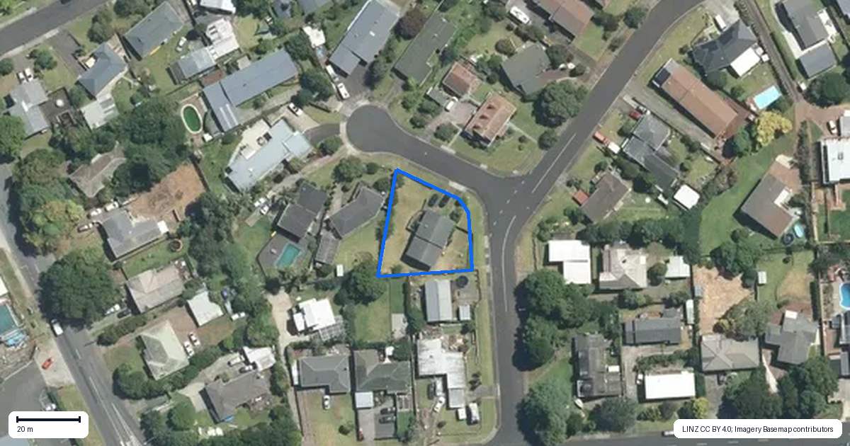 Property context map for 2 April Place, Red Hill, Papakura
