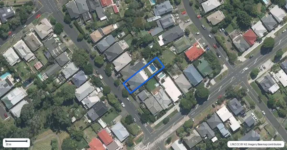 Property context map for 34 Millais Street, Grey Lynn, Auckland