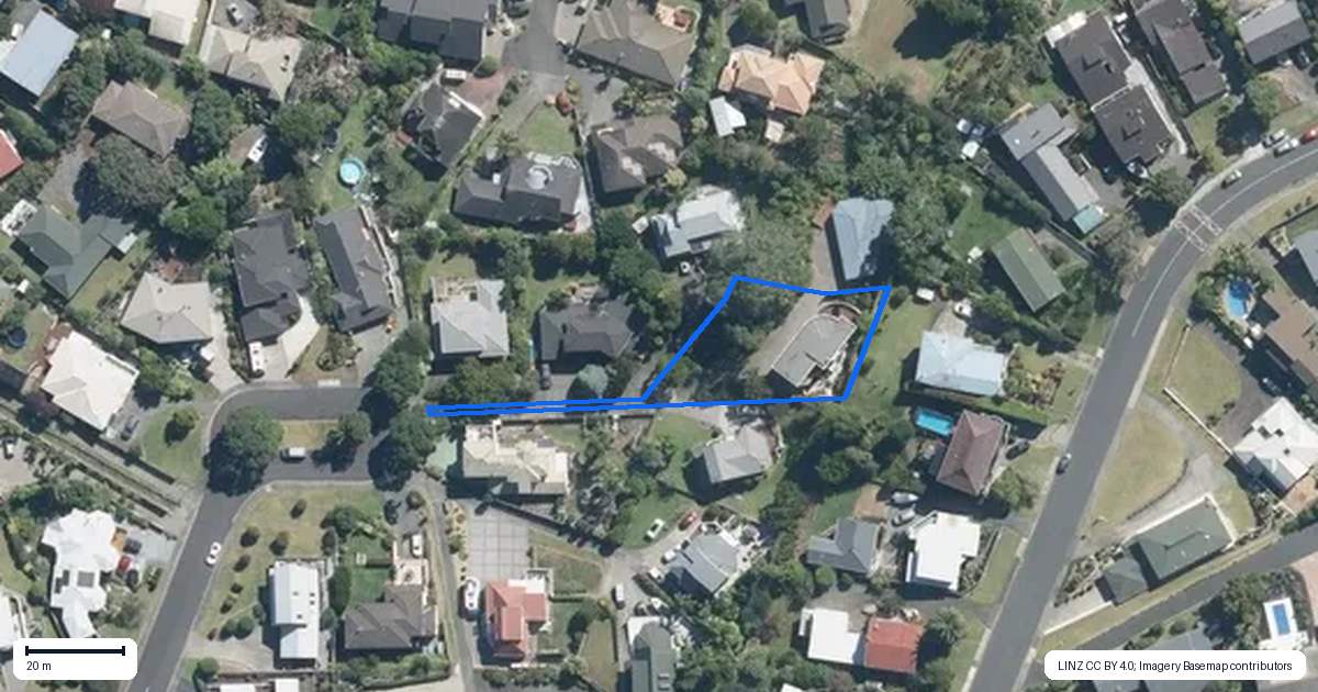 Property context map for 38 Vista Motu, Red Beach, Whangaparaoa