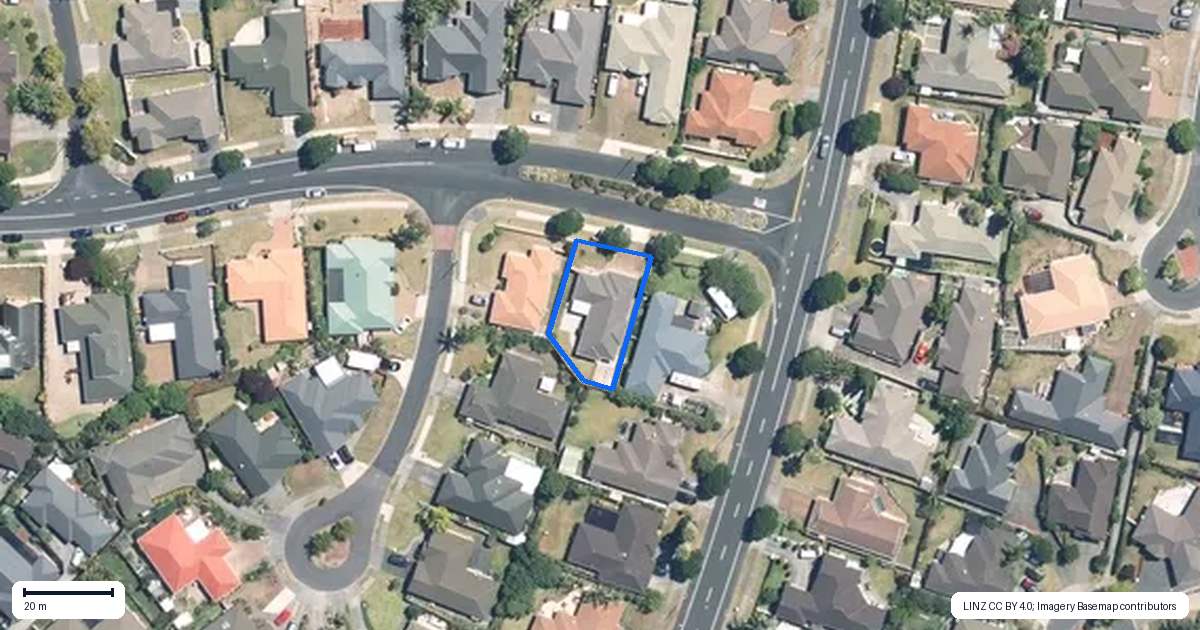 Property context map for 43 Maghera Drive, East Tamaki Heights, Auckland