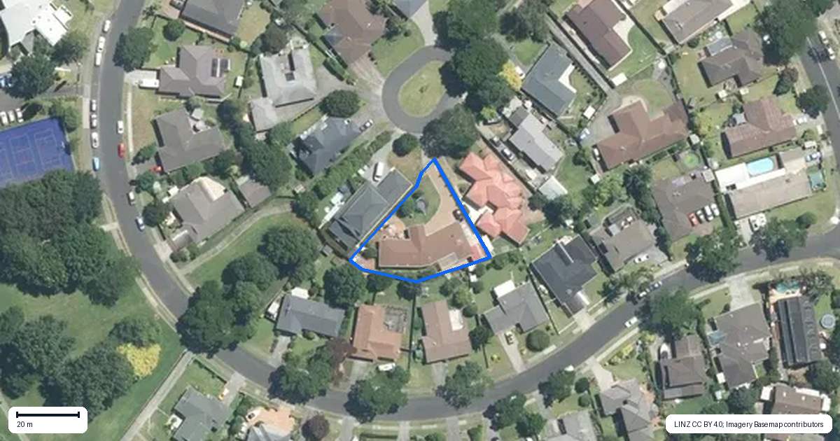 Property context map for 14 Framalda Place, Conifer Grove, Takanini