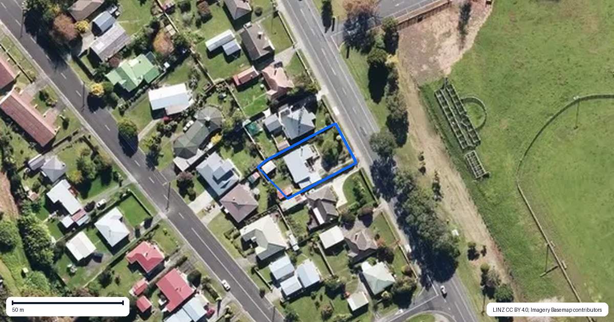 Property context map for 37 South Road, Kaitaia