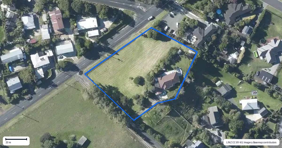 Property context map for 89 Colombo Road, Waiuku