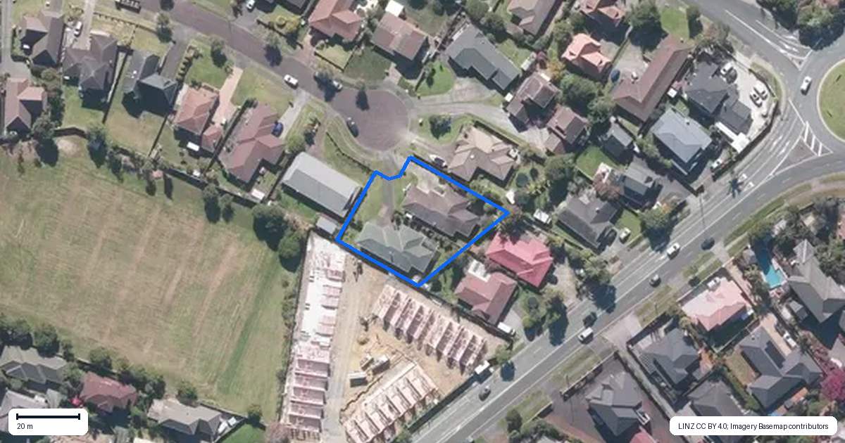 Property context map for 22A Crescent Hills Court, Northpark, Auckland