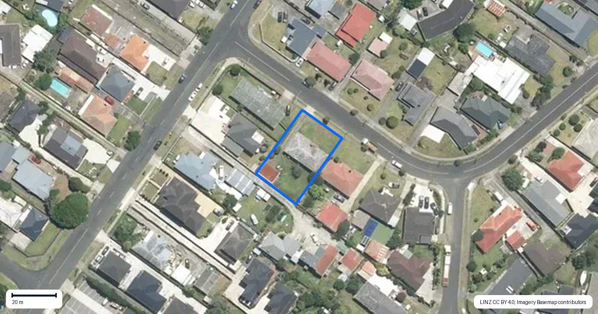 Property context map for 1 Buckingham Crescent, Manukau, Auckland