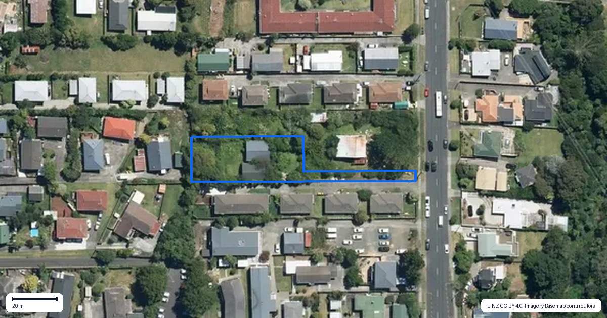Property context map for 87A Glendale Road, Glen Eden, Auckland