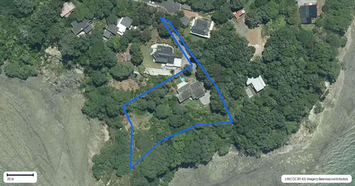 Property context map for 57 Arapito Road, Titirangi, Auckland