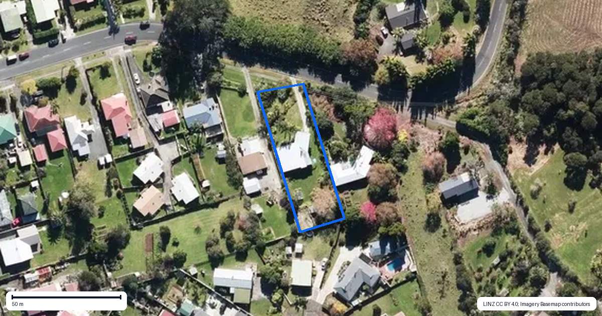 Property context map for 77 Church Road, Kaitaia