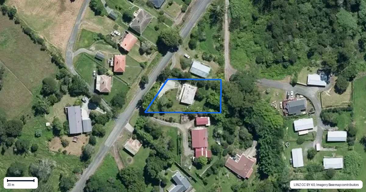 Property context map for 23 Mill Road, Kawakawa