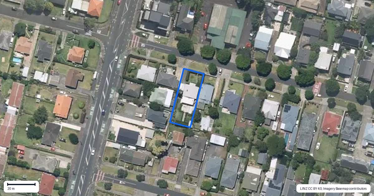 Property context map for 1 Oxton Road, Sandringham, Auckland