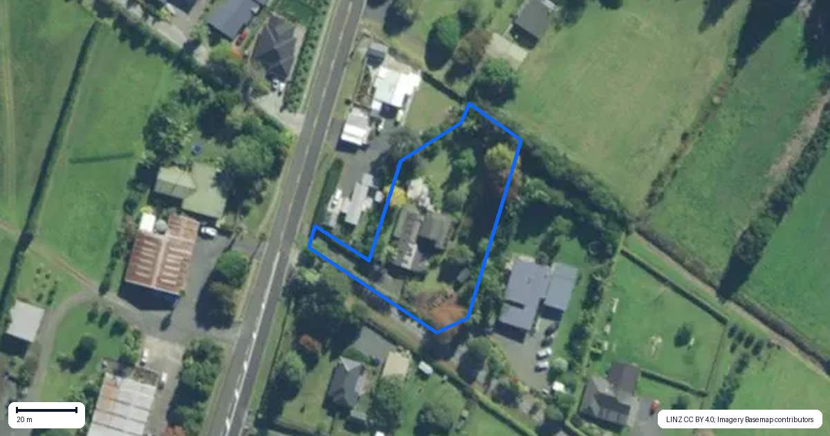 Property context map for 18 Shepherd Road, Kerikeri