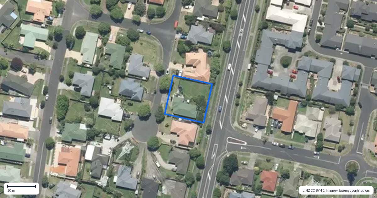 Property context map for 23 Courtvale Place, Flat Bush, Auckland