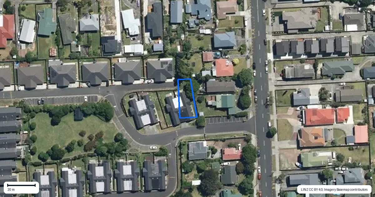 Property context map for 1/167 Whitney Street, Blockhouse Bay, Auckland