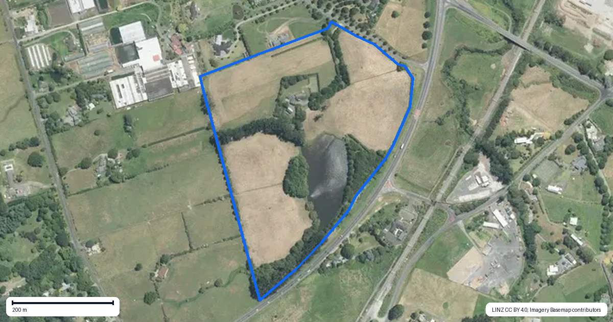Property context map for 6 Burberry Road, Karaka, Papakura