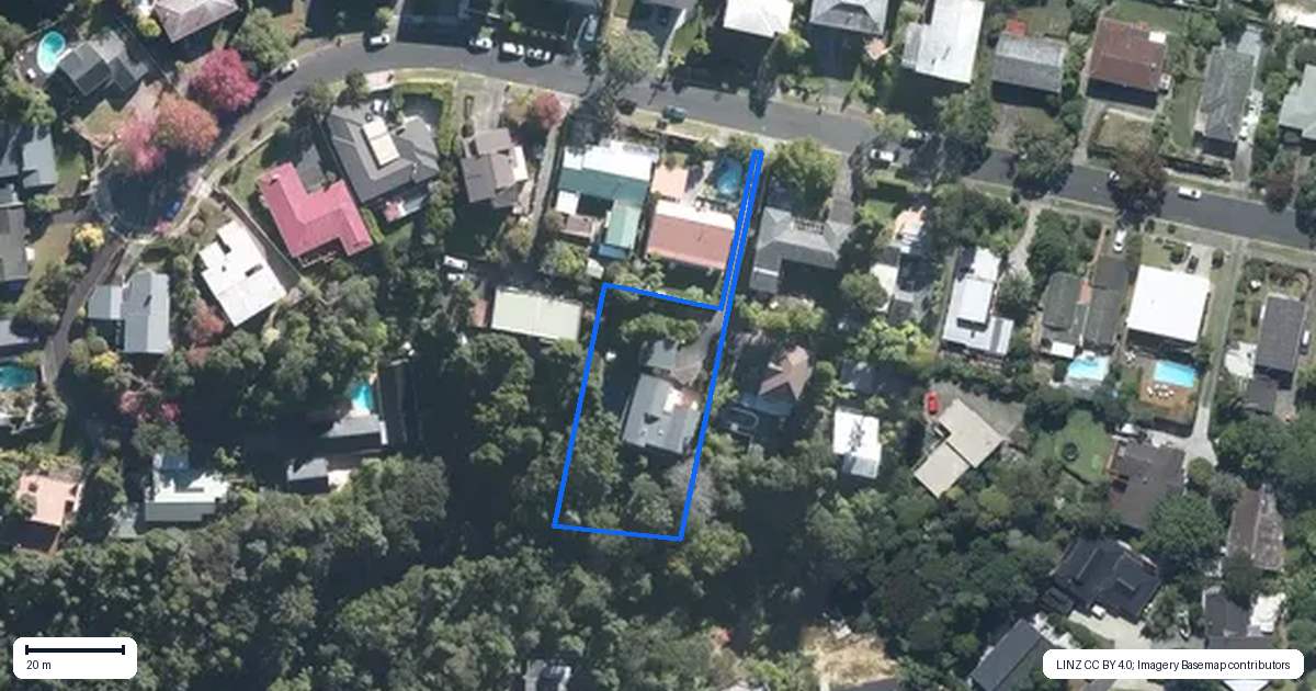 Property context map for 26A Barlow Place, Chatswood, Auckland