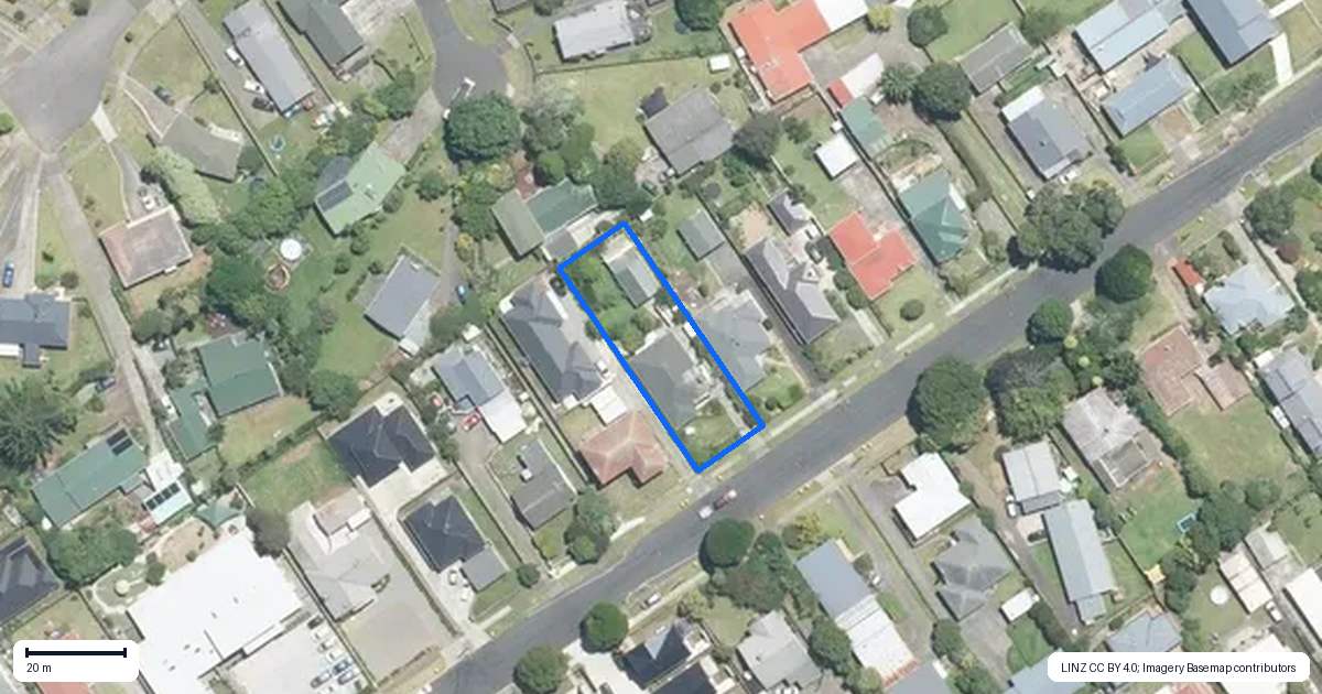 Property context map for 75 Victoria Street, Pukekohe