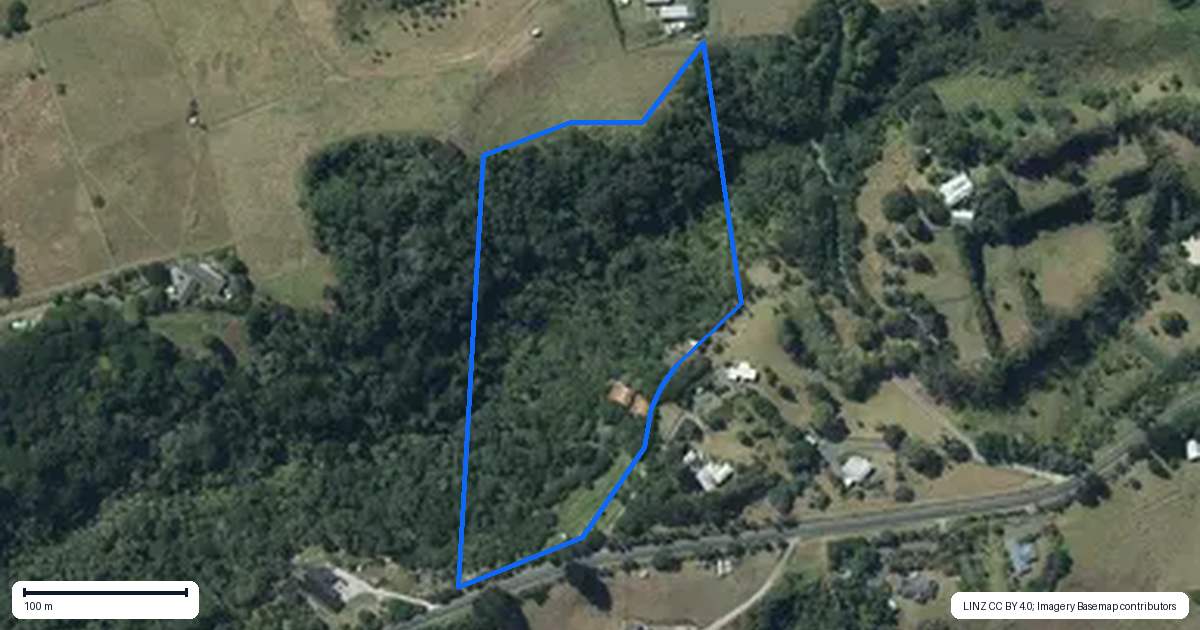 Property context map for 370 Rimmer Road, Helensville