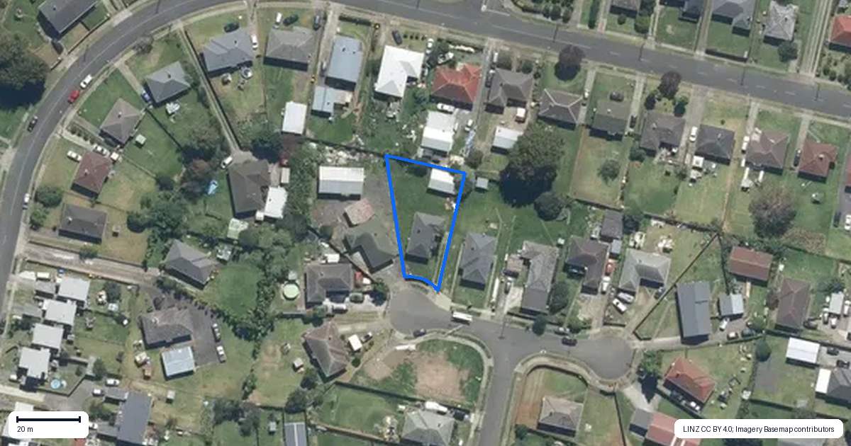 Property context map for 14 Matamata Place, Otara, Auckland