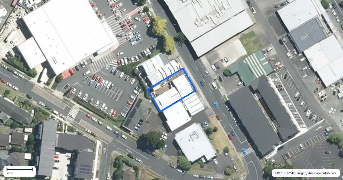 Property context map for 37 East Street, Papakura