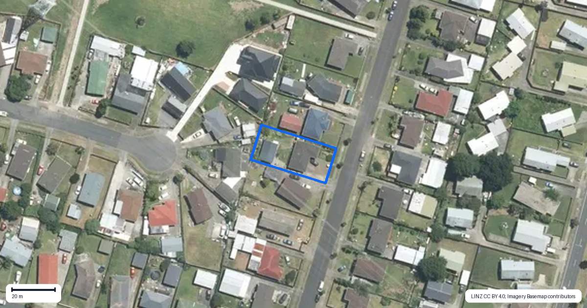 Property context map for 39 Zelda Avenue, Clover Park, Auckland