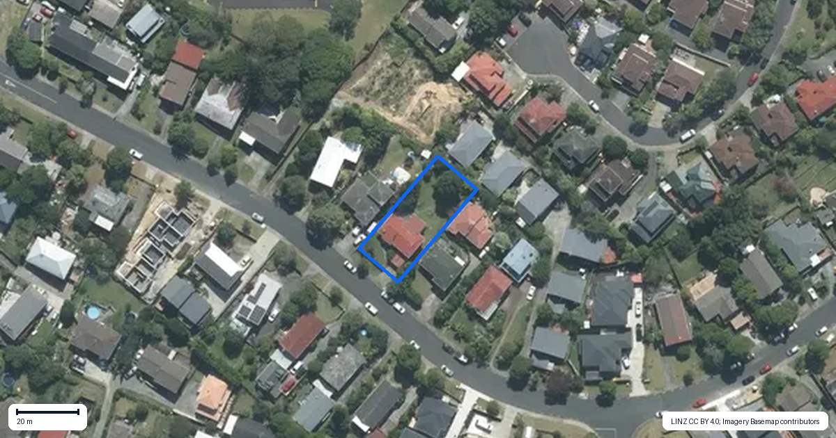 Property context map for 16 Lavery Place, Sunnynook, Auckland