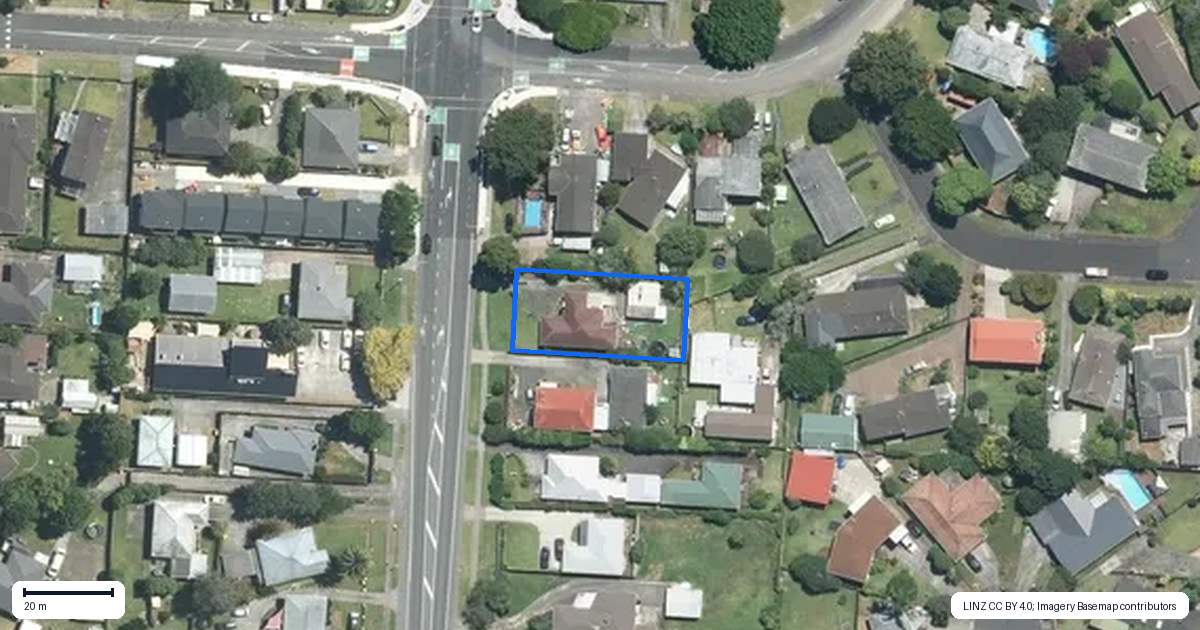 Property context map for 416 Great South Road, Opaheke, Papakura